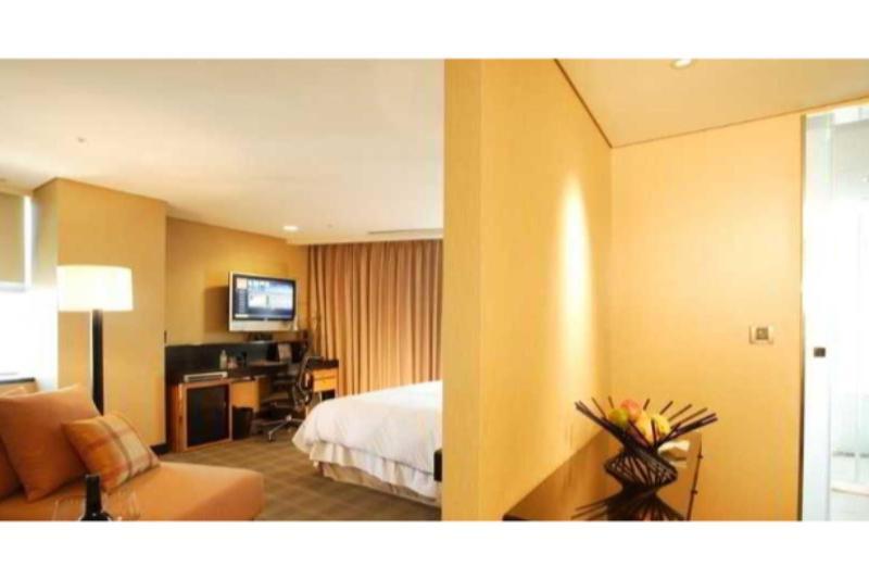 The Landis Taichung Hotel Exterior foto A room at the hotel